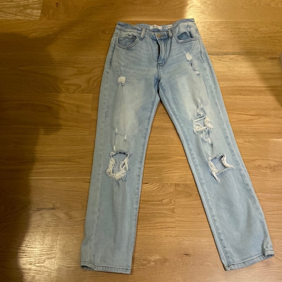 Kan can light wash mom jeans - Picture 1 of 4